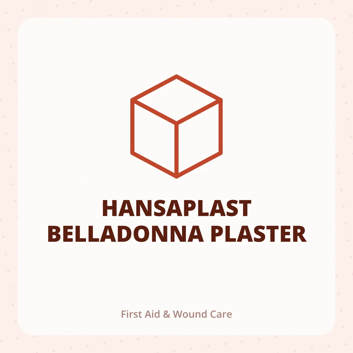 HANSAPLAST BELLADONNA PLASTER 1X1