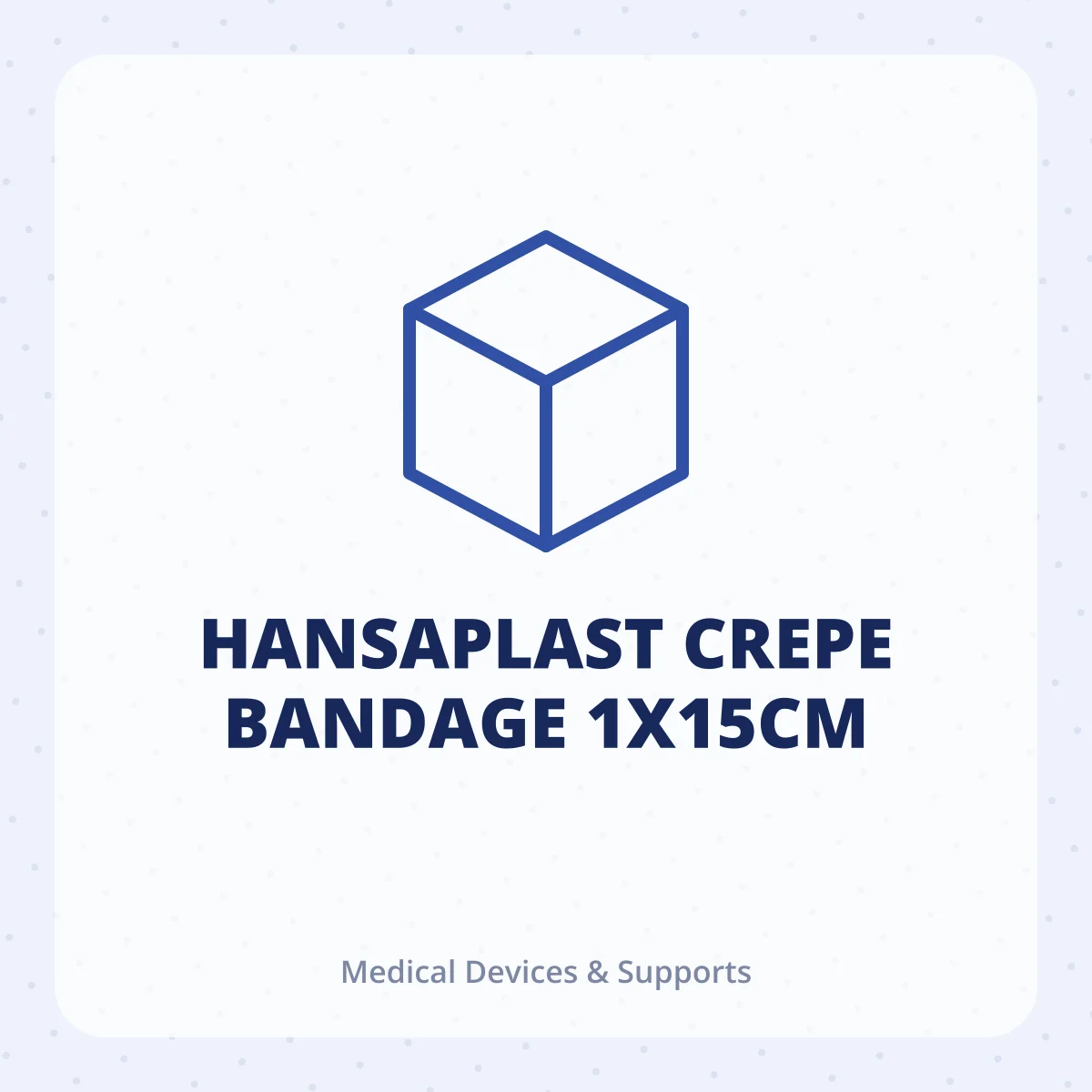 HANSAPLAST CREPE BANDAGE 1X15CM