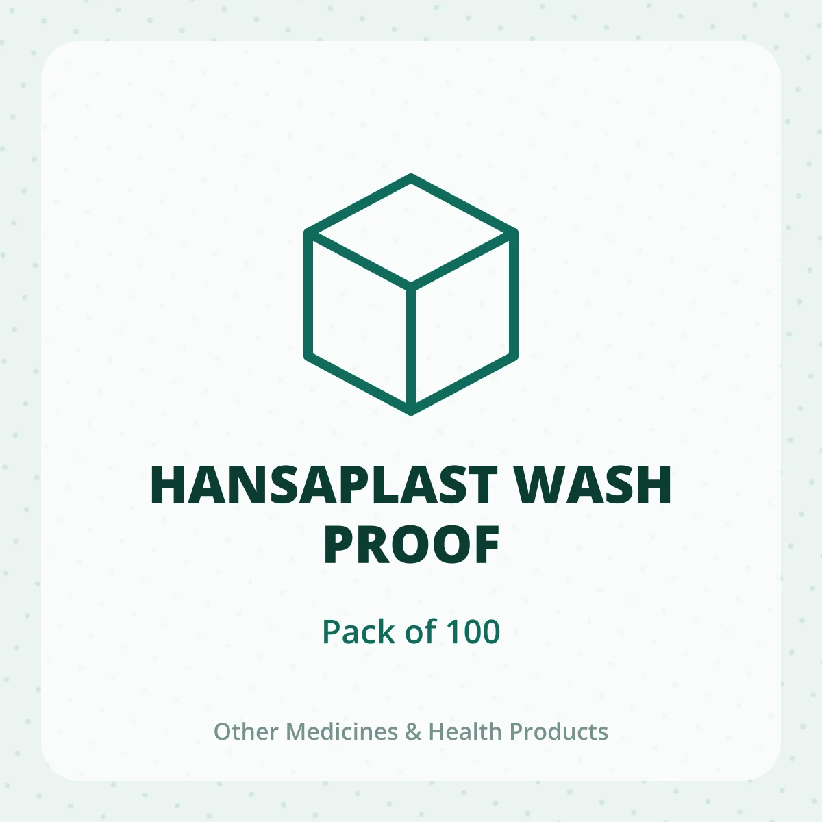 HANSAPLAST WASH PROOF 1X100