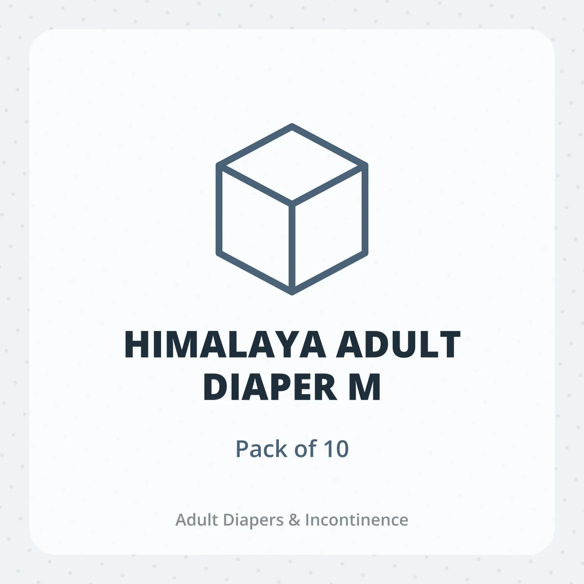 HIMALAYA ADULT DIAPER M 1X10