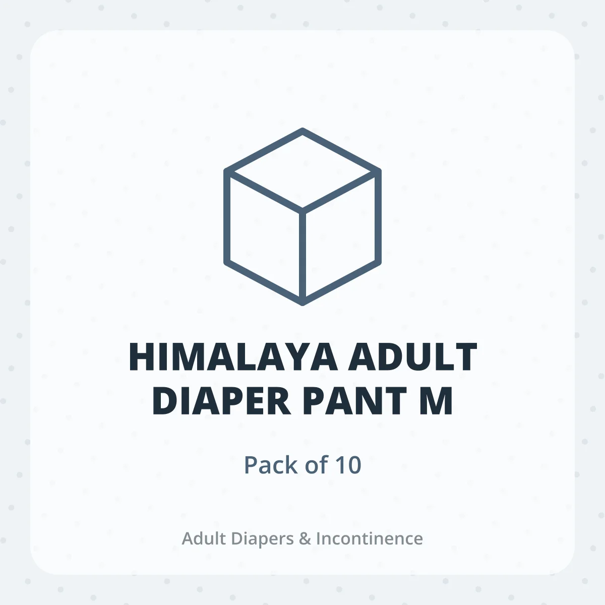 HIMALAYA ADULT DIAPER PANT M 1X10