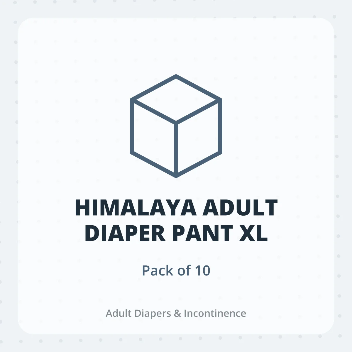 HIMALAYA ADULT DIAPER PANT XL 1X10