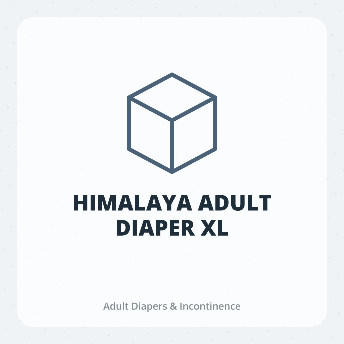 HIMALAYA ADULT DIAPER XL 1X1