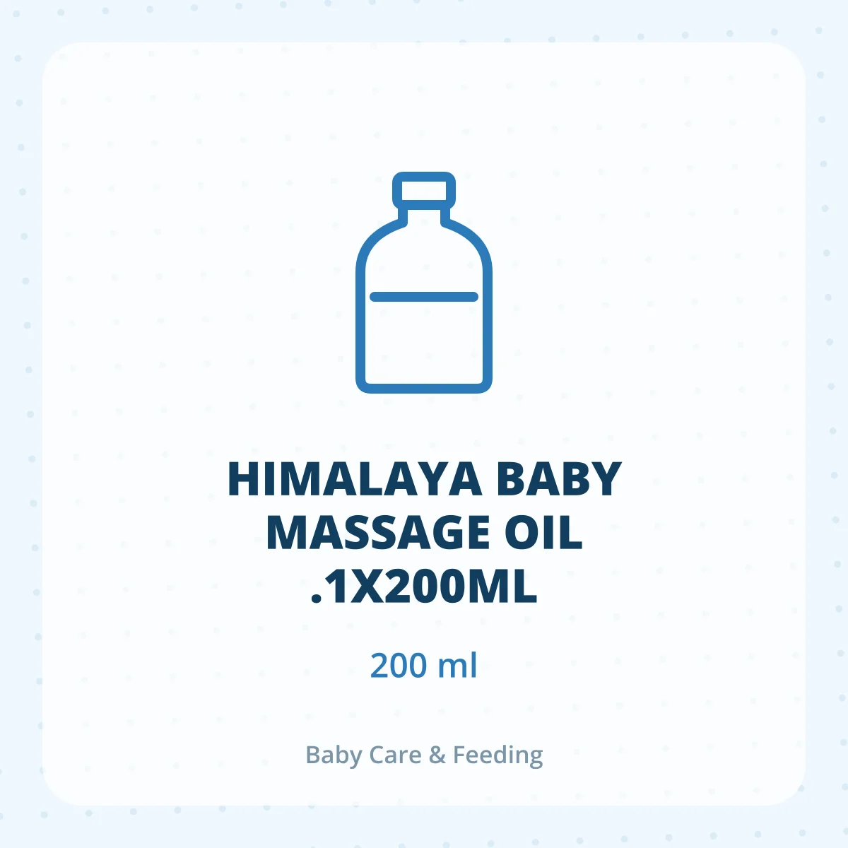 HIMALAYA BABY MASSAGE OIL .1X200ML