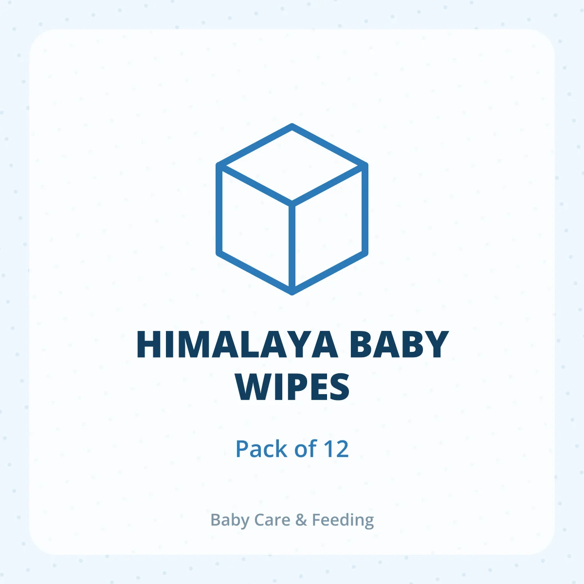 HIMALAYA BABY WIPES 1X12