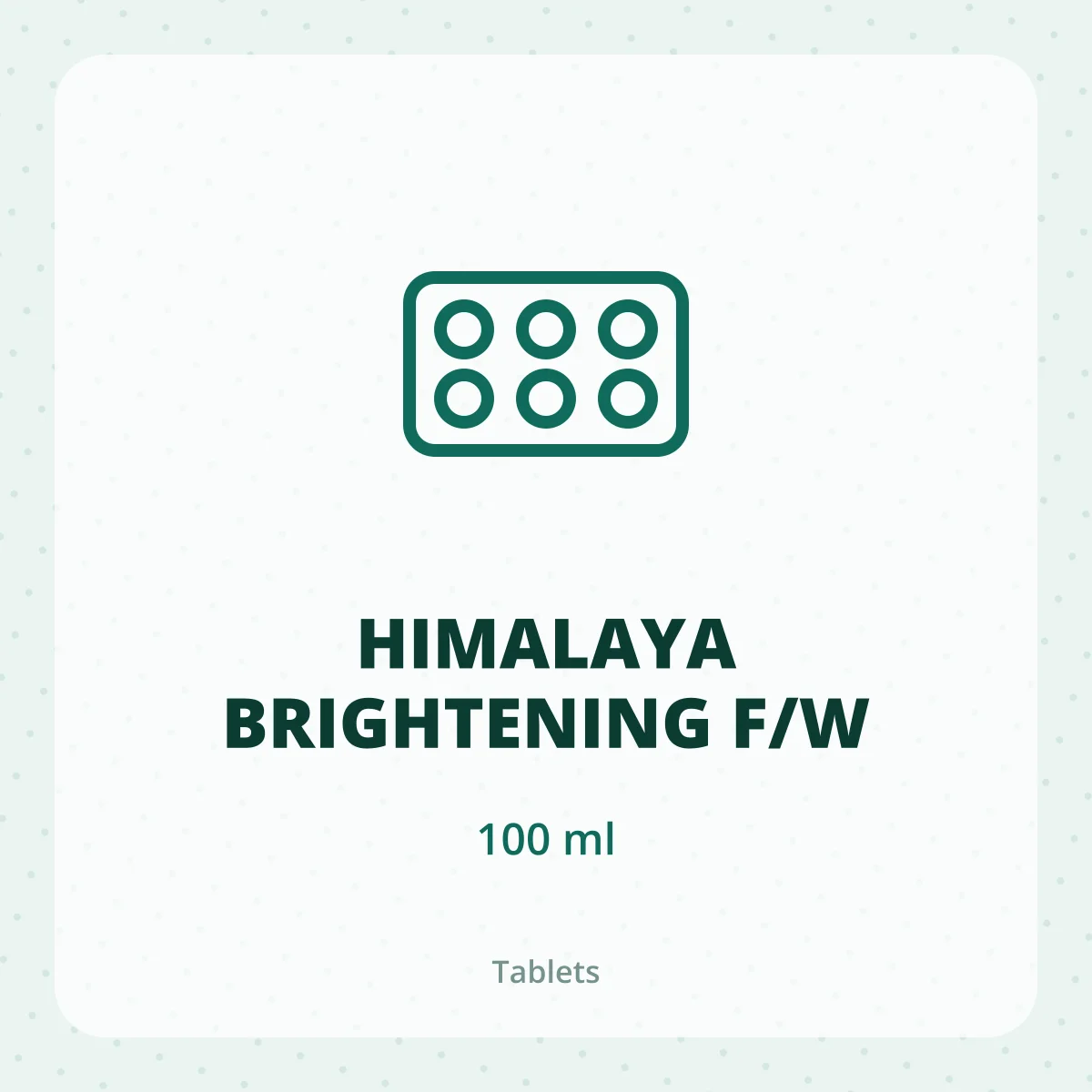 HIMALAYA BRIGHTENING F/W 1*100ML