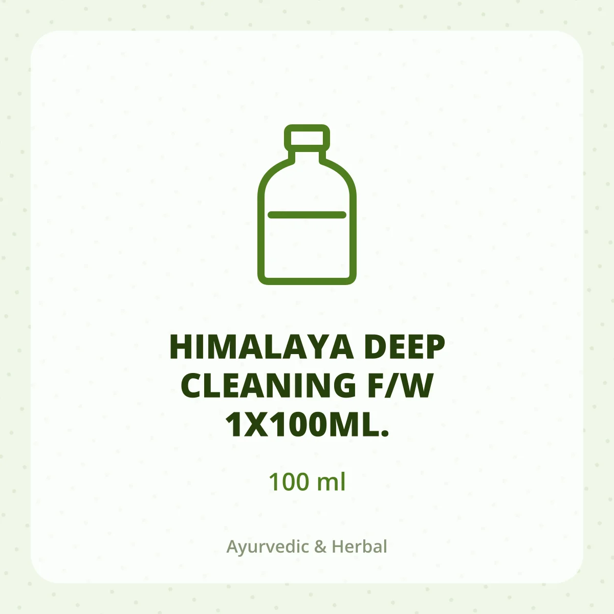 HIMALAYA DEEP CLEANING F/W 1X100ML.
