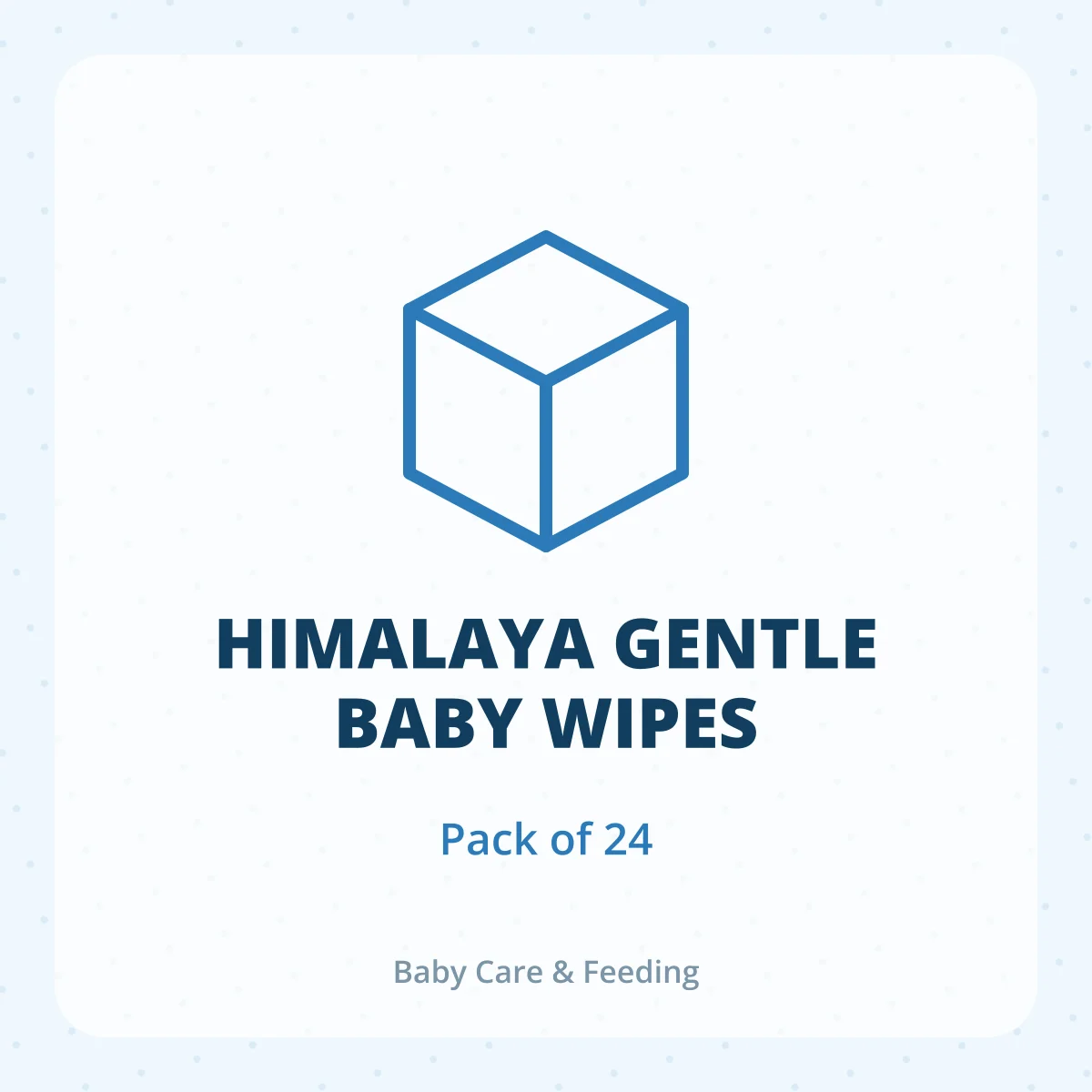 HIMALAYA GENTLE BABY WIPES 1X24