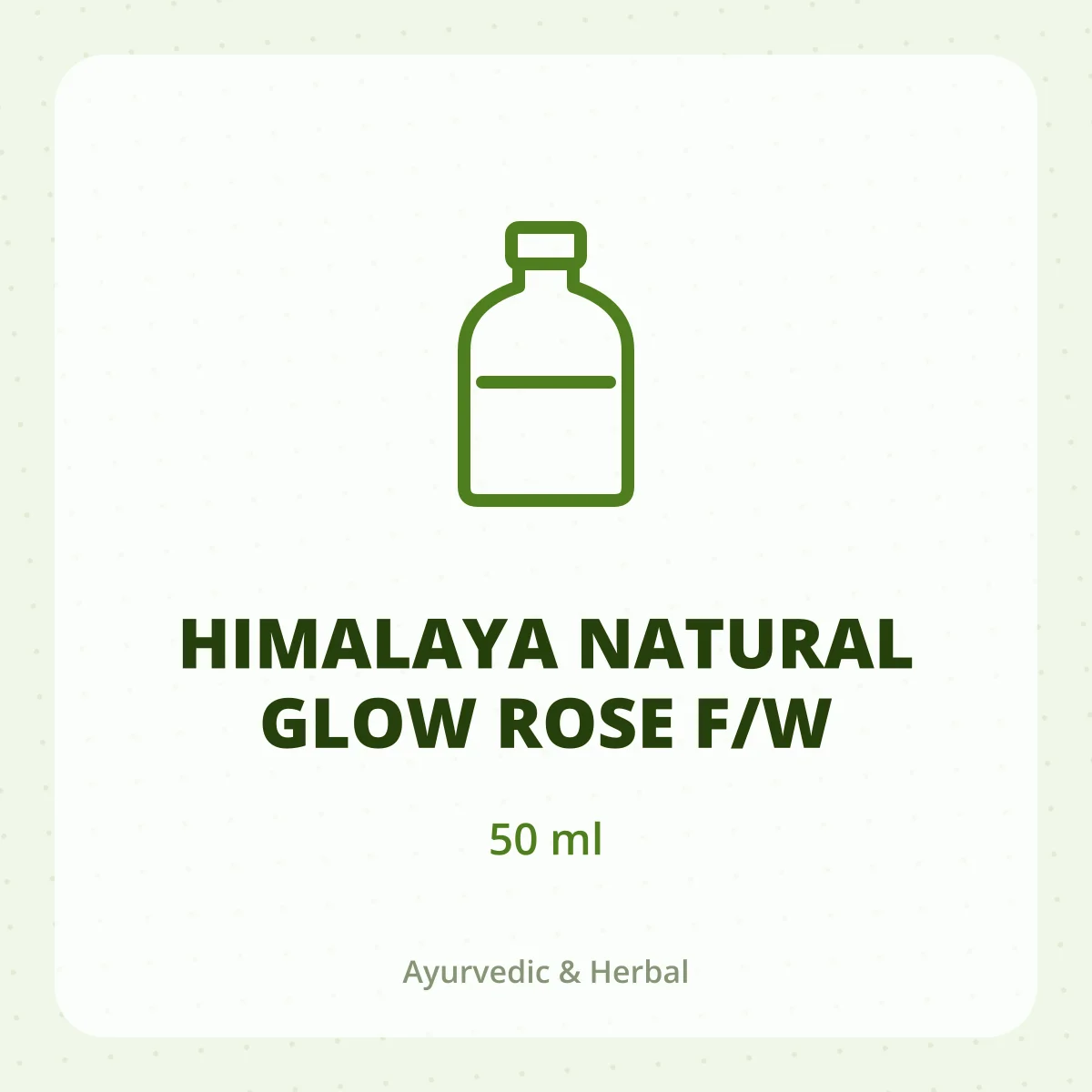 HIMALAYA NATURAL GLOW ROSE F/W 1X50ML