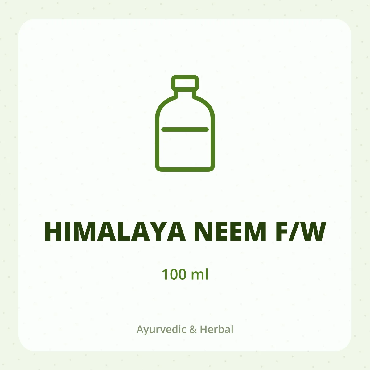 HIMALAYA NEEM F/W 1X100ML