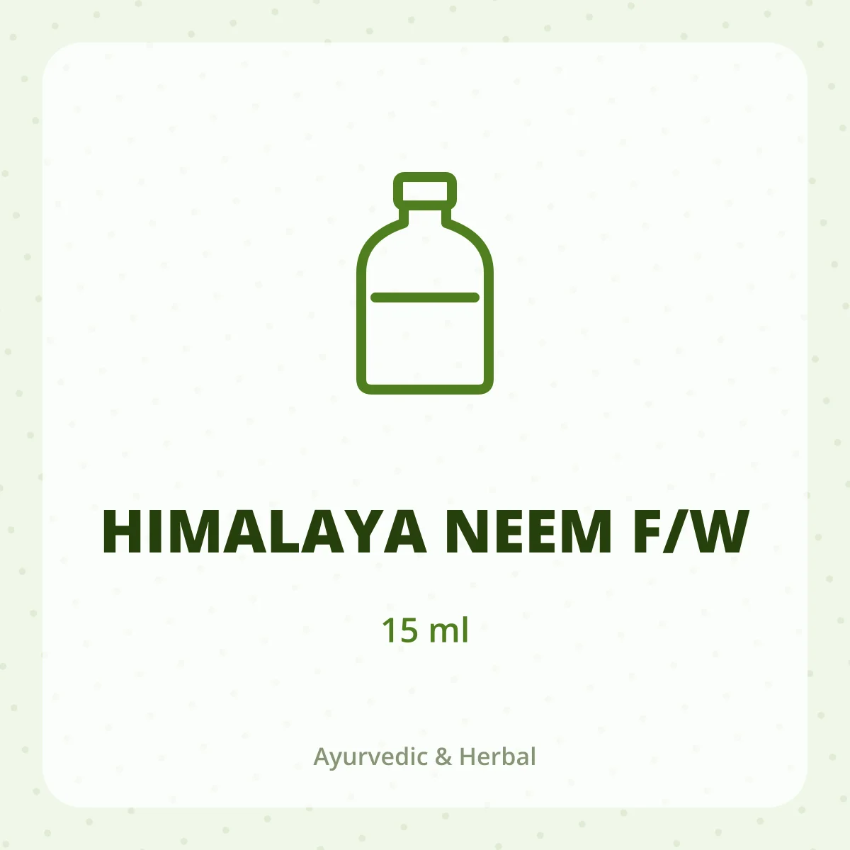 HIMALAYA NEEM F/W 1*15ML