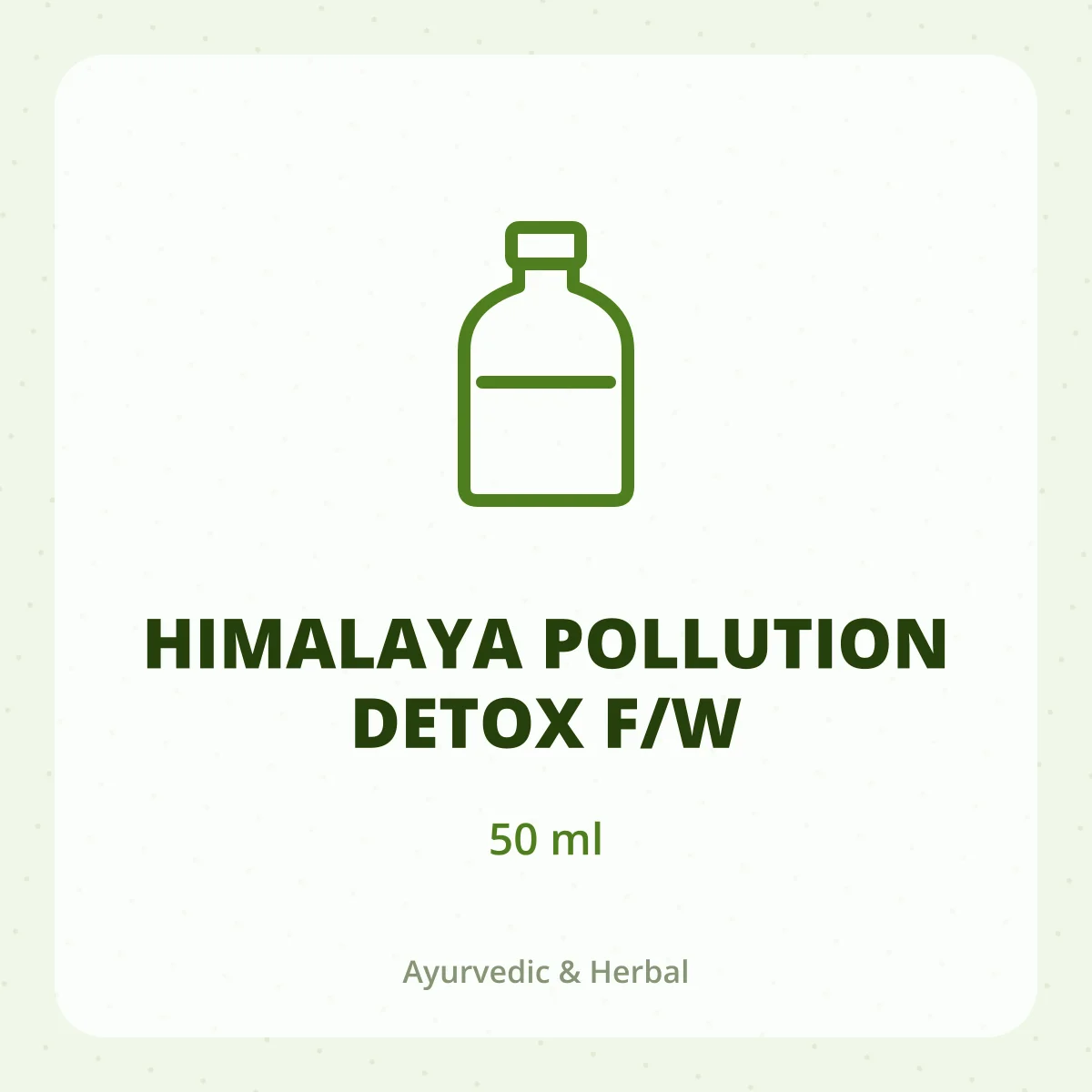 HIMALAYA POLLUTION DETOX F/W 1X50ML