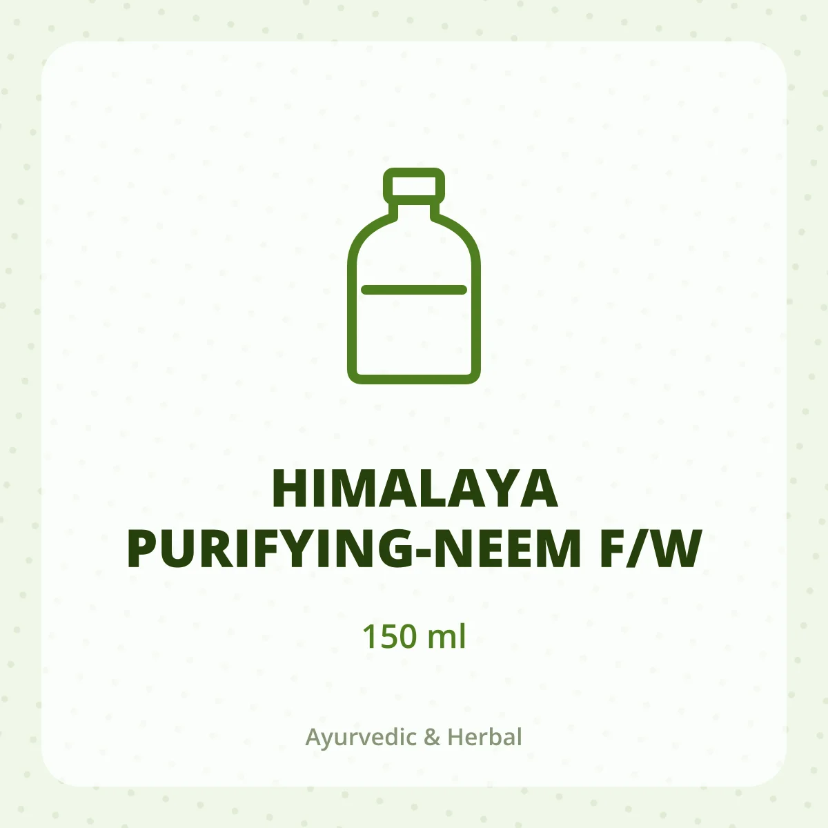 HIMALAYA PURIFYING-NEEM F/W 1X150ML