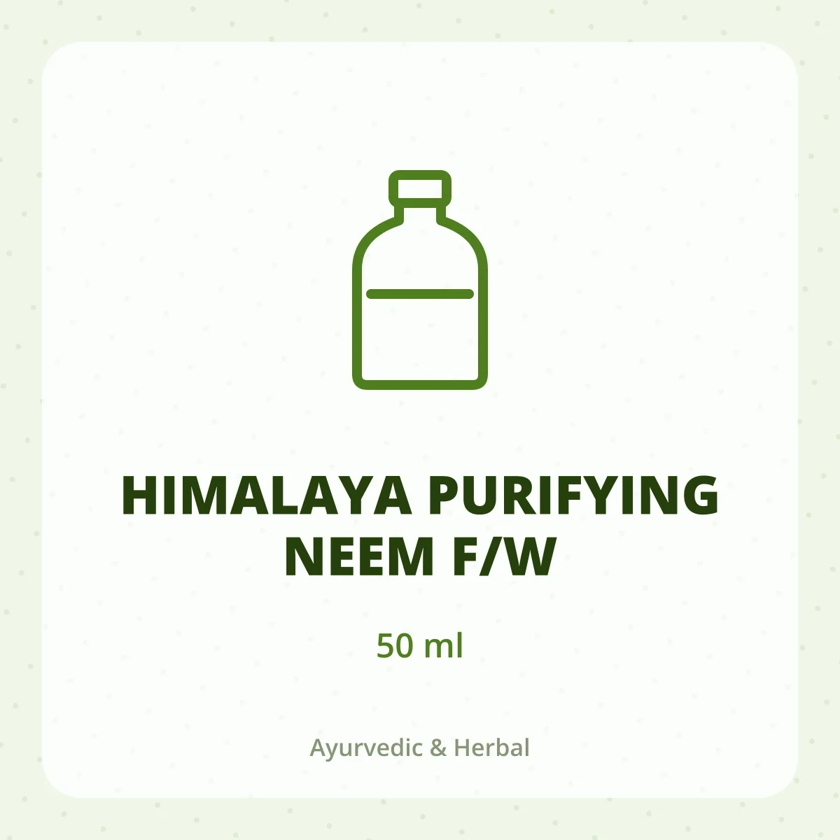 HIMALAYA PURIFYING NEEM F/W 1X50ML