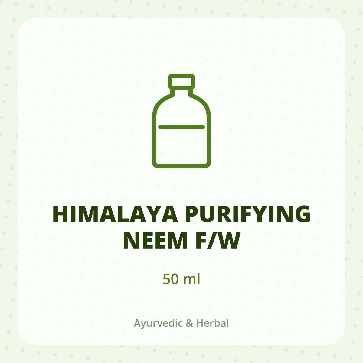 HIMALAYA PURIFYING NEEM F/W 1*50ML