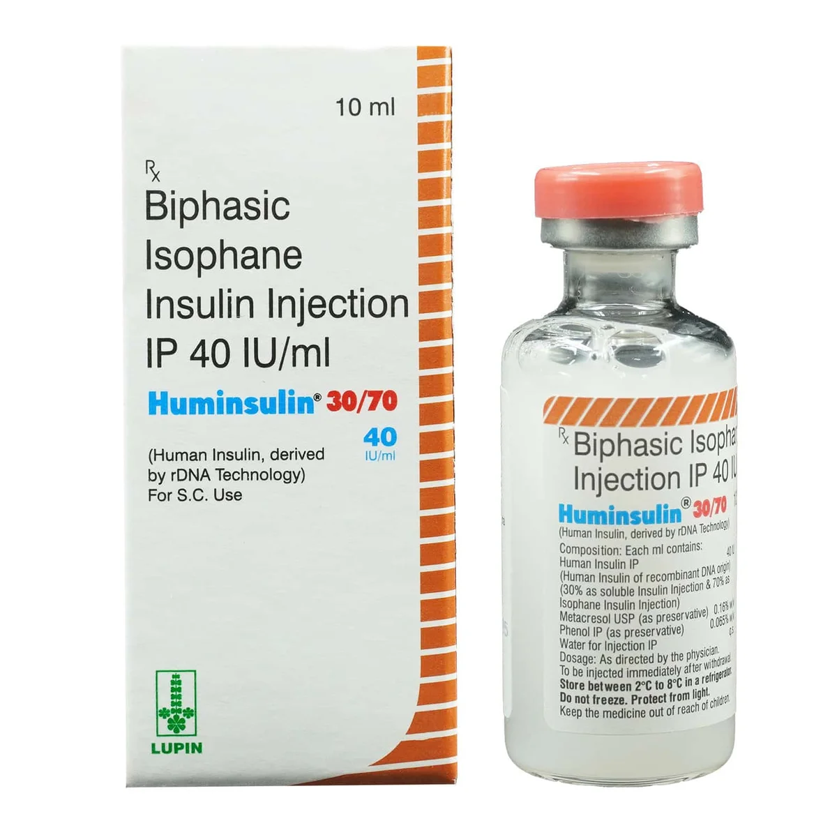 HUMINSULIN 30/70-40IU 1X10ML