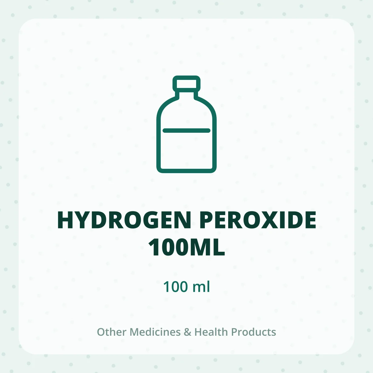 HYDROGEN PEROXIDE 100ML 1X100ML