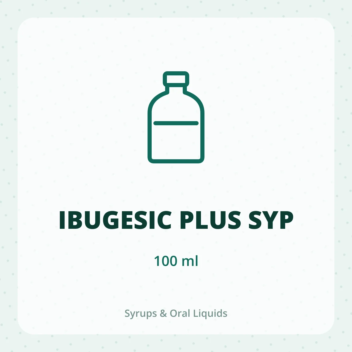 IBUGESIC PLUS SYP 1X100ML