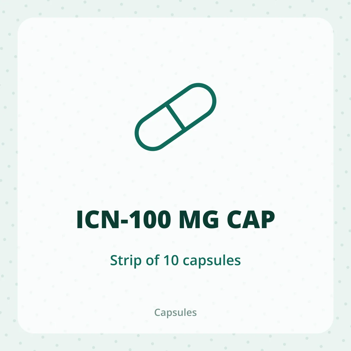 ICN-100 MG CAP 1X10