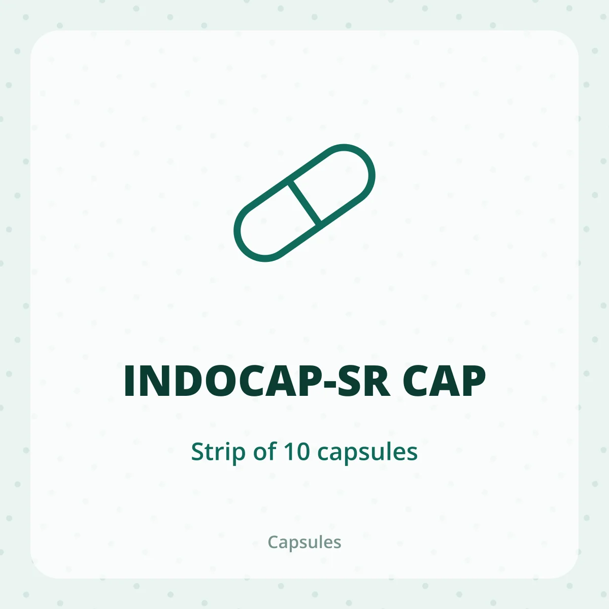 INDOCAP-SR CAP 1X10