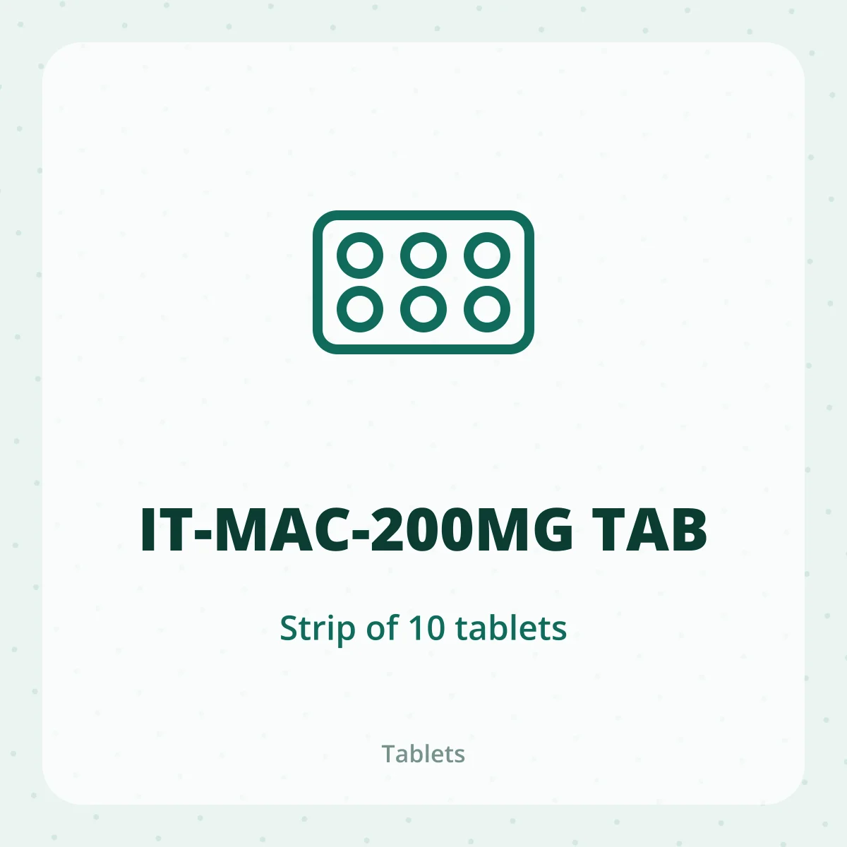 IT-MAC-200MG TAB 1X10