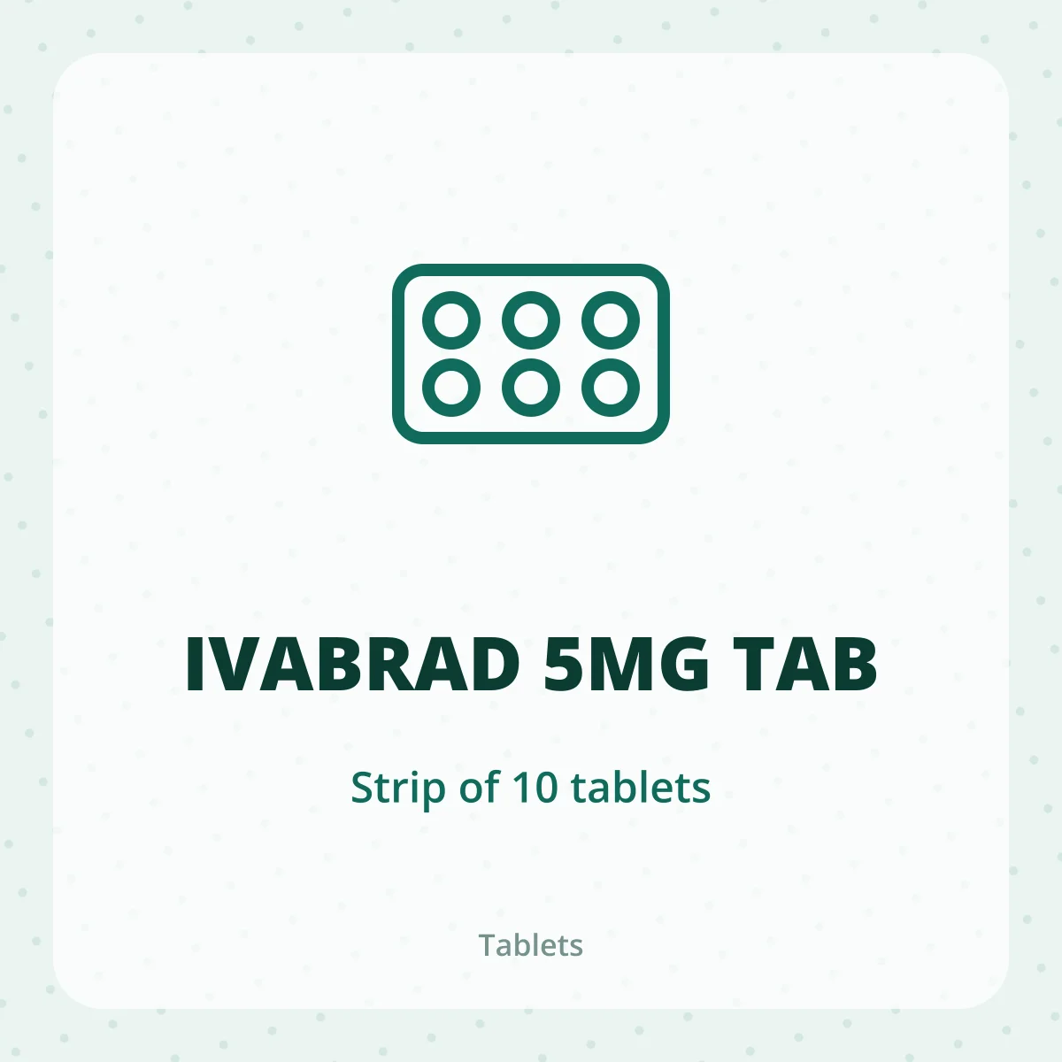 IVABRAD 5MG TAB 1X10
