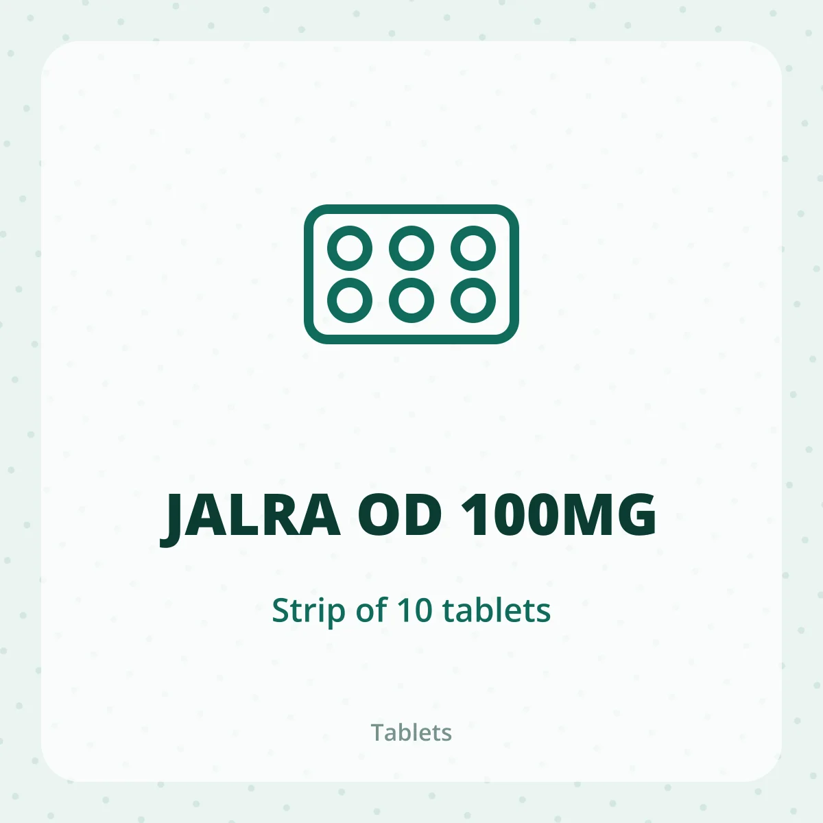 JALRA OD 100MG 1*10