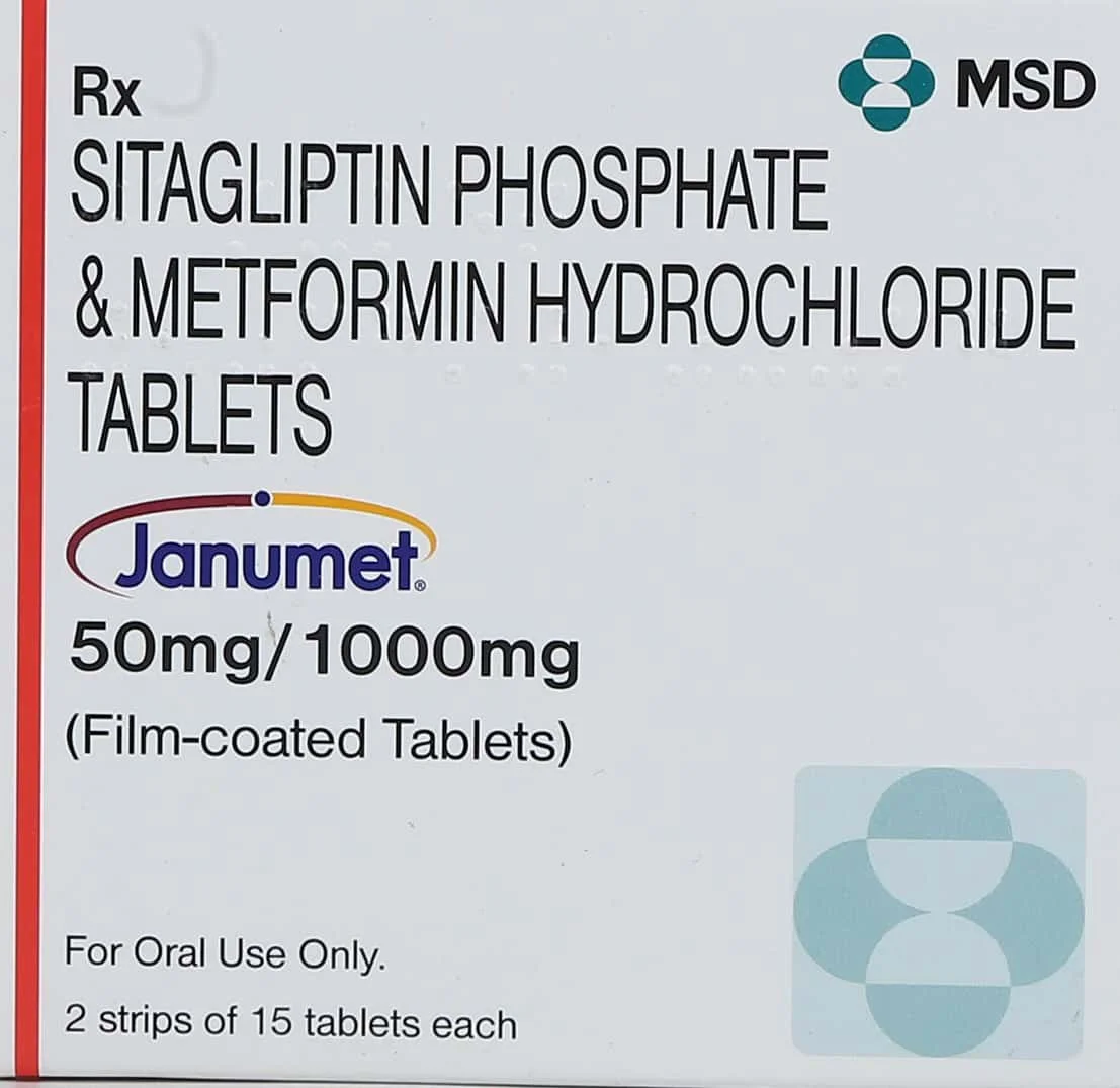 JANUMET 50MG/1000MG TAB 1X15