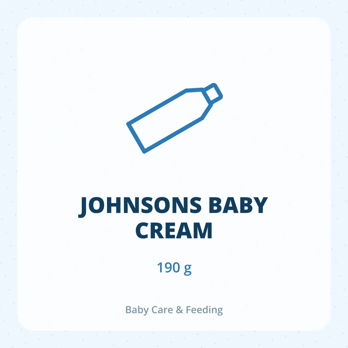 JOHNSONS BABY CREAM 1*190GM