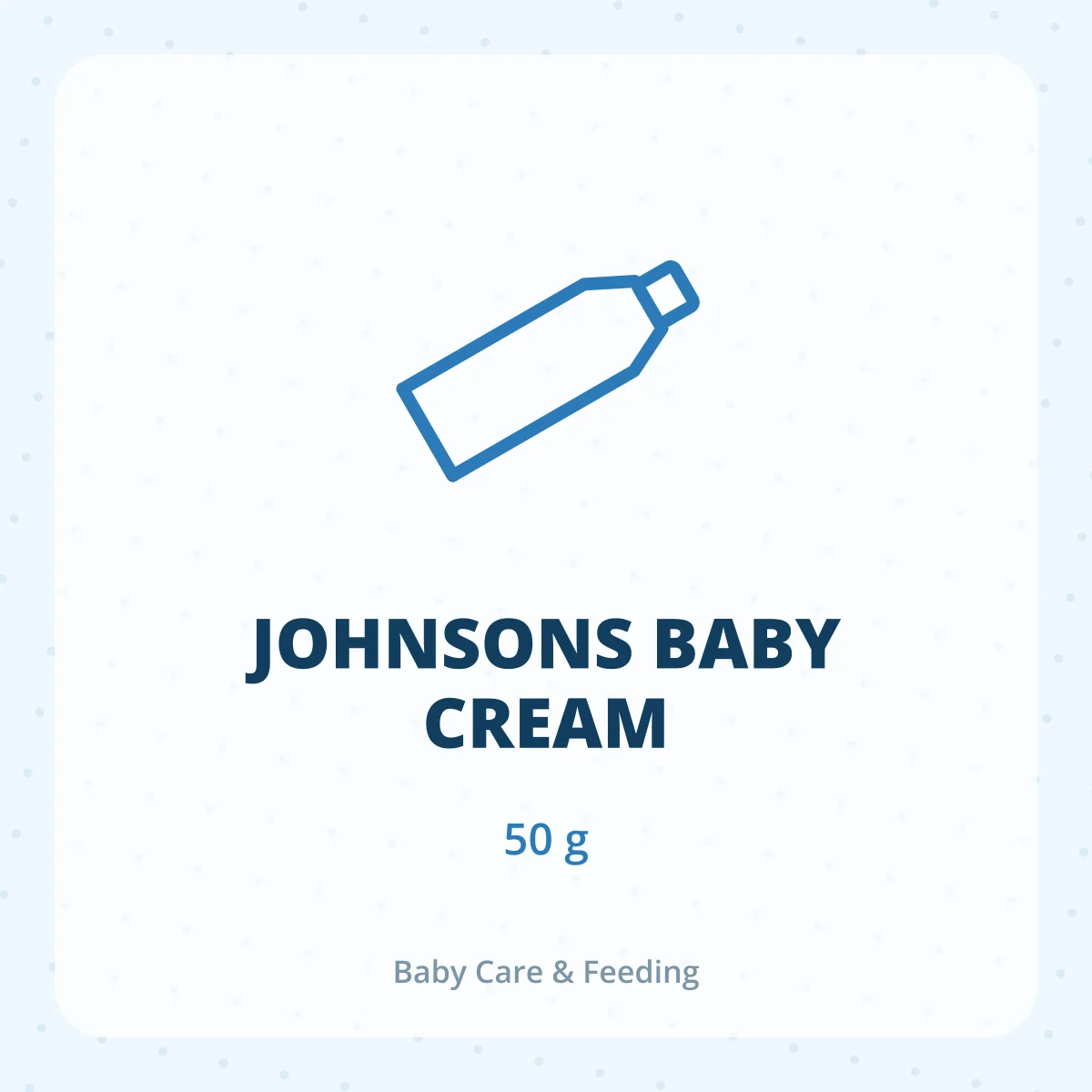 JOHNSONS BABY CREAM 1X50GM