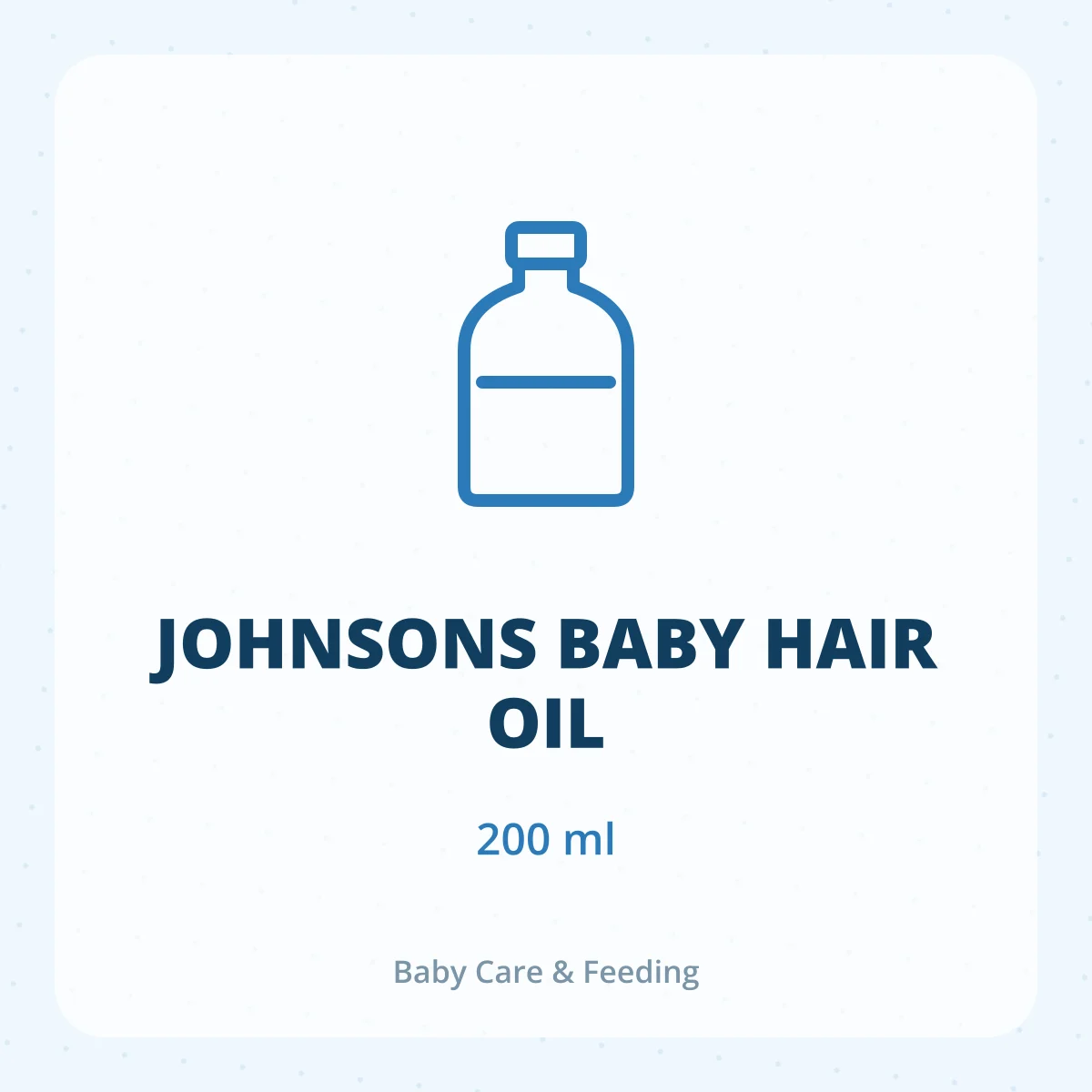JOHNSONS BABY HAIR OIL 1X200ML