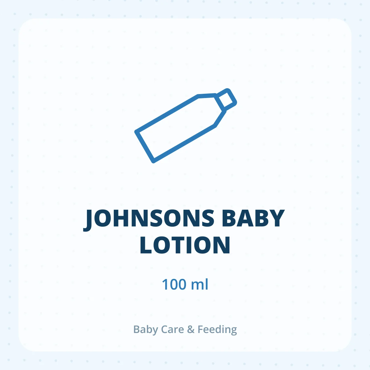 JOHNSONS BABY LOTION 1X100ML