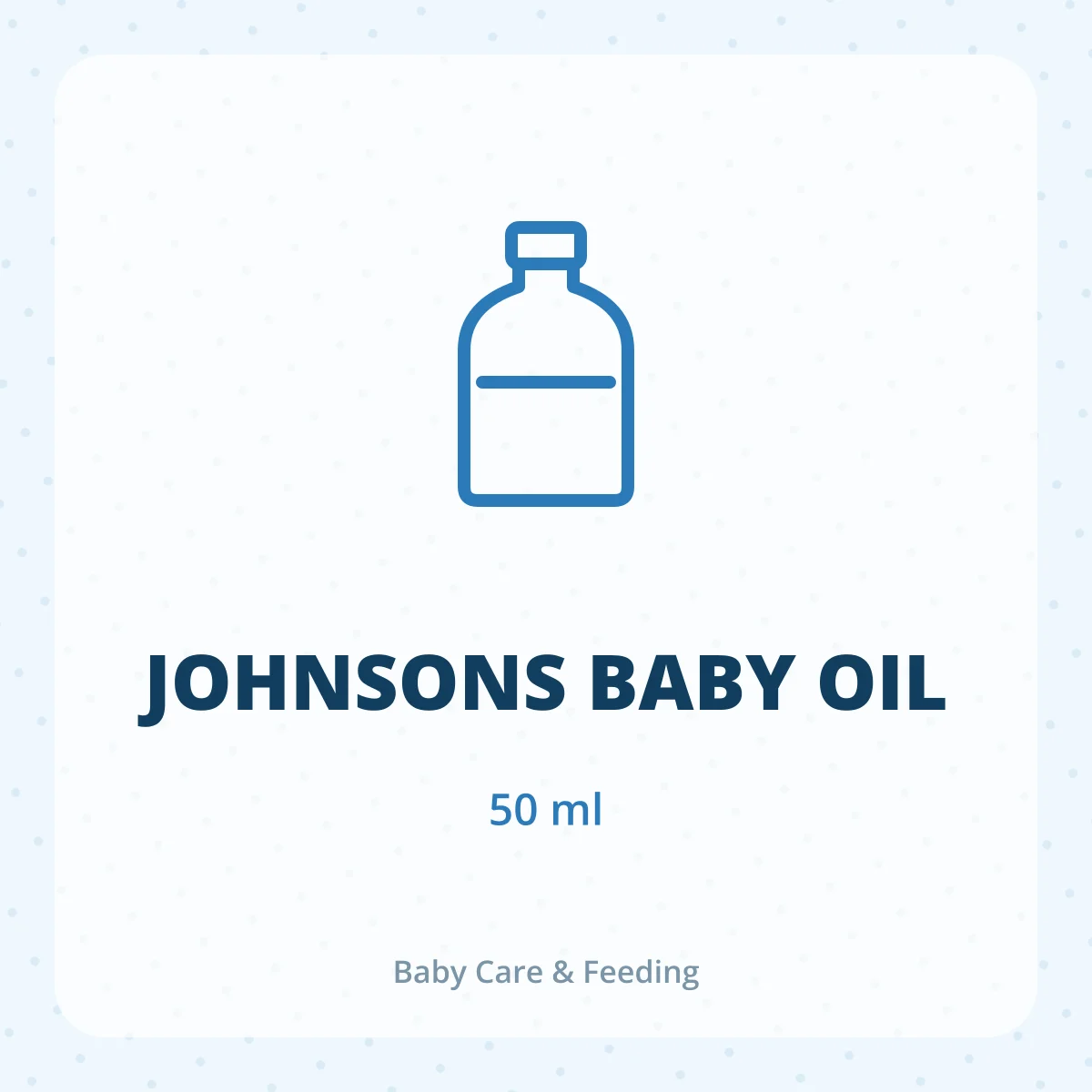 JOHNSONS BABY OIL 1X50ML