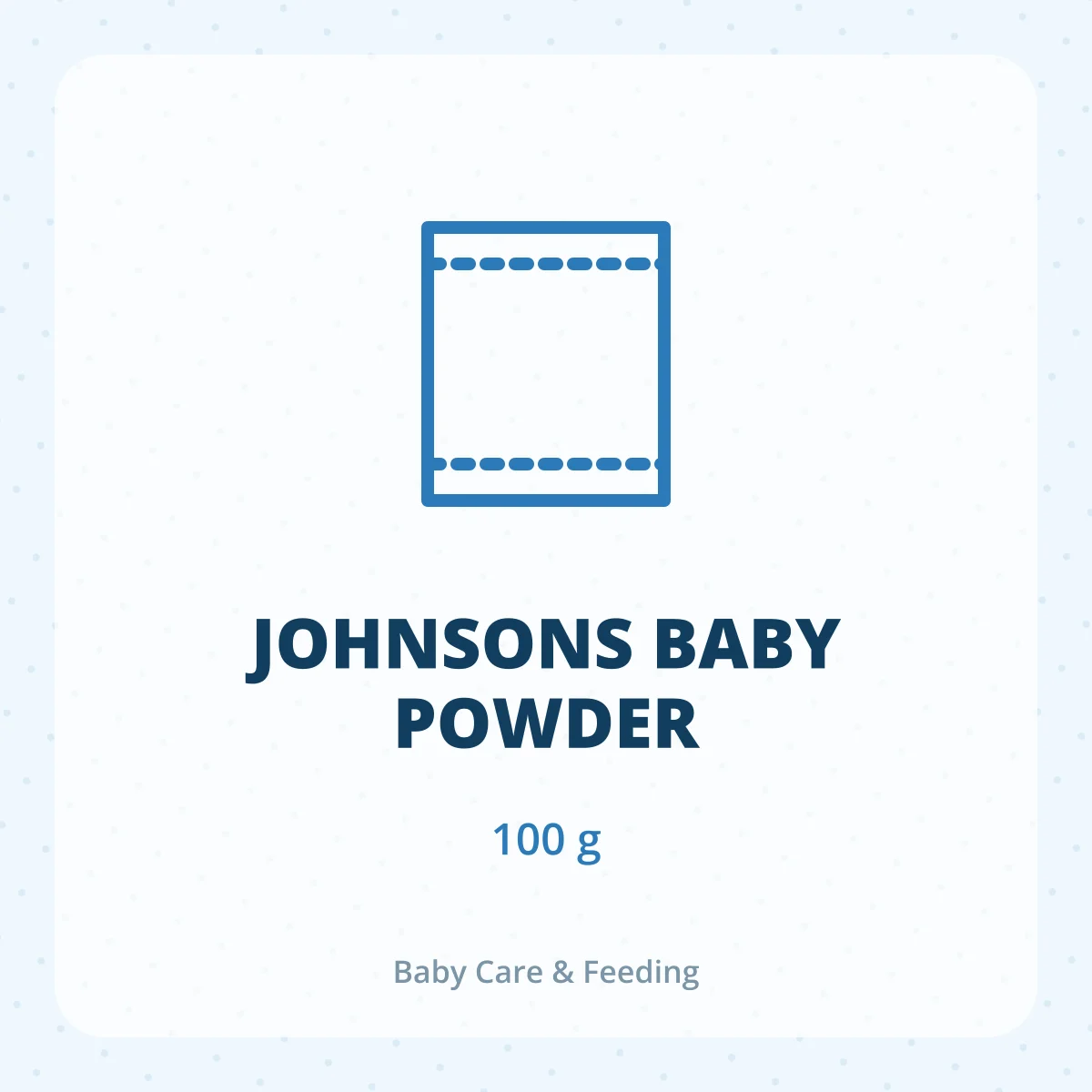 JOHNSONS BABY POWDER 1X100GM