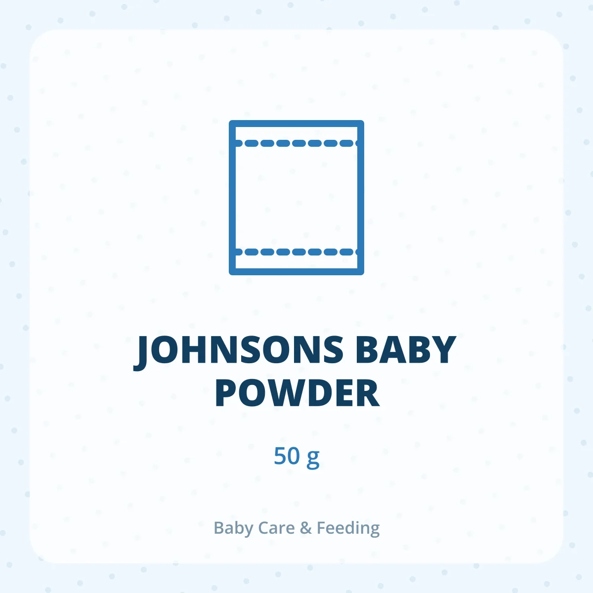 JOHNSONS BABY POWDER 1X50G