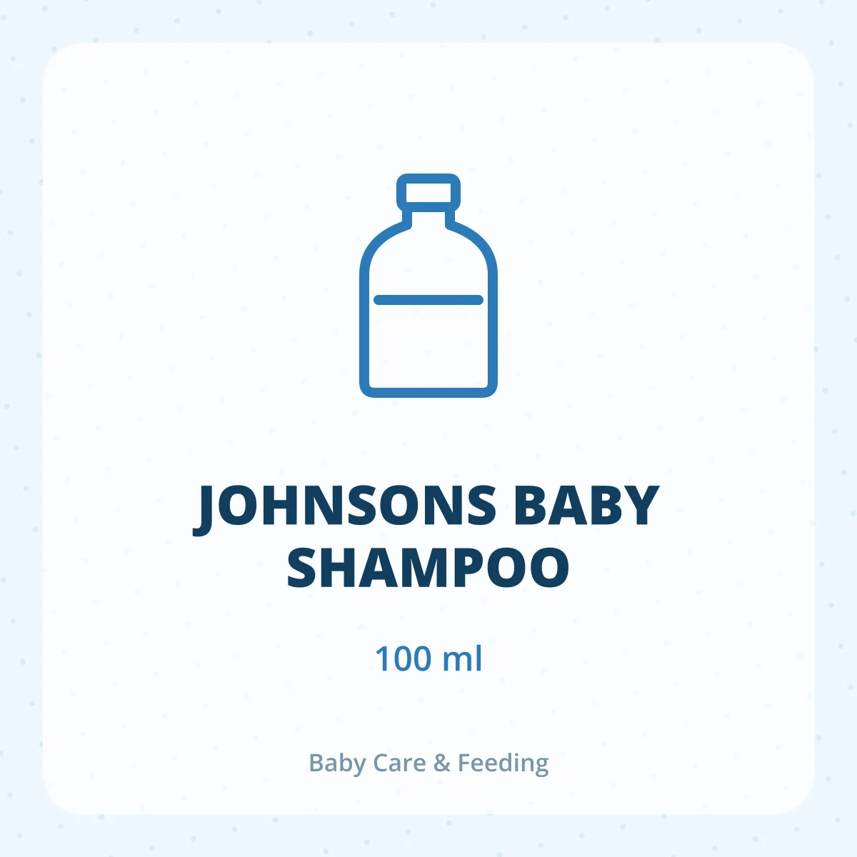 JOHNSONS BABY SHAMPOO 1X100ML