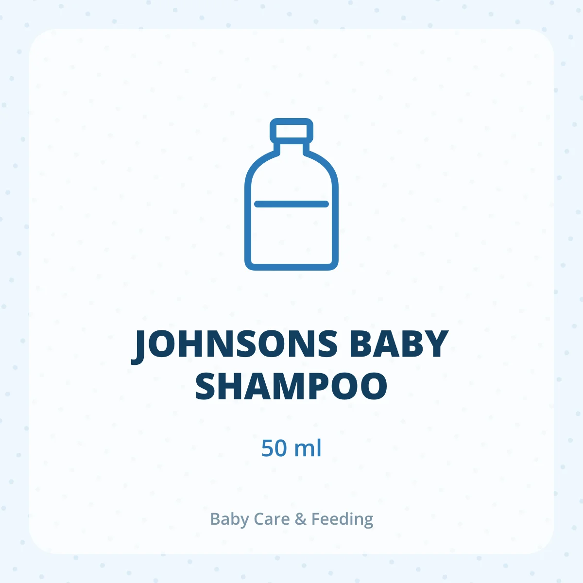 JOHNSONS BABY SHAMPOO 1X50ML