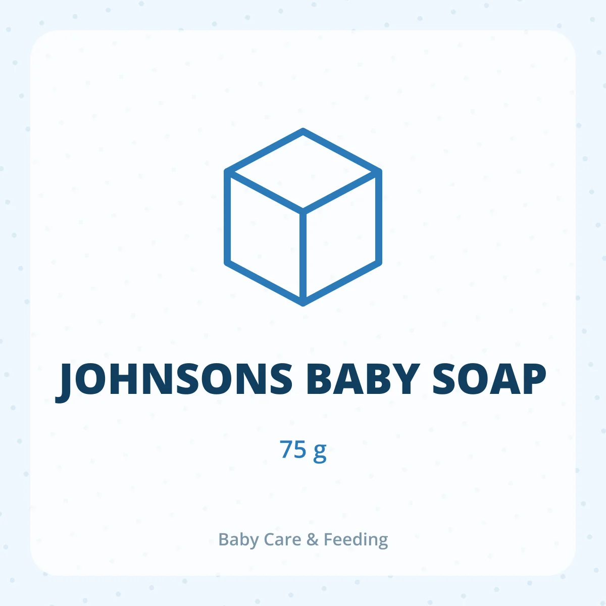JOHNSONS BABY SOAP 1X75GM