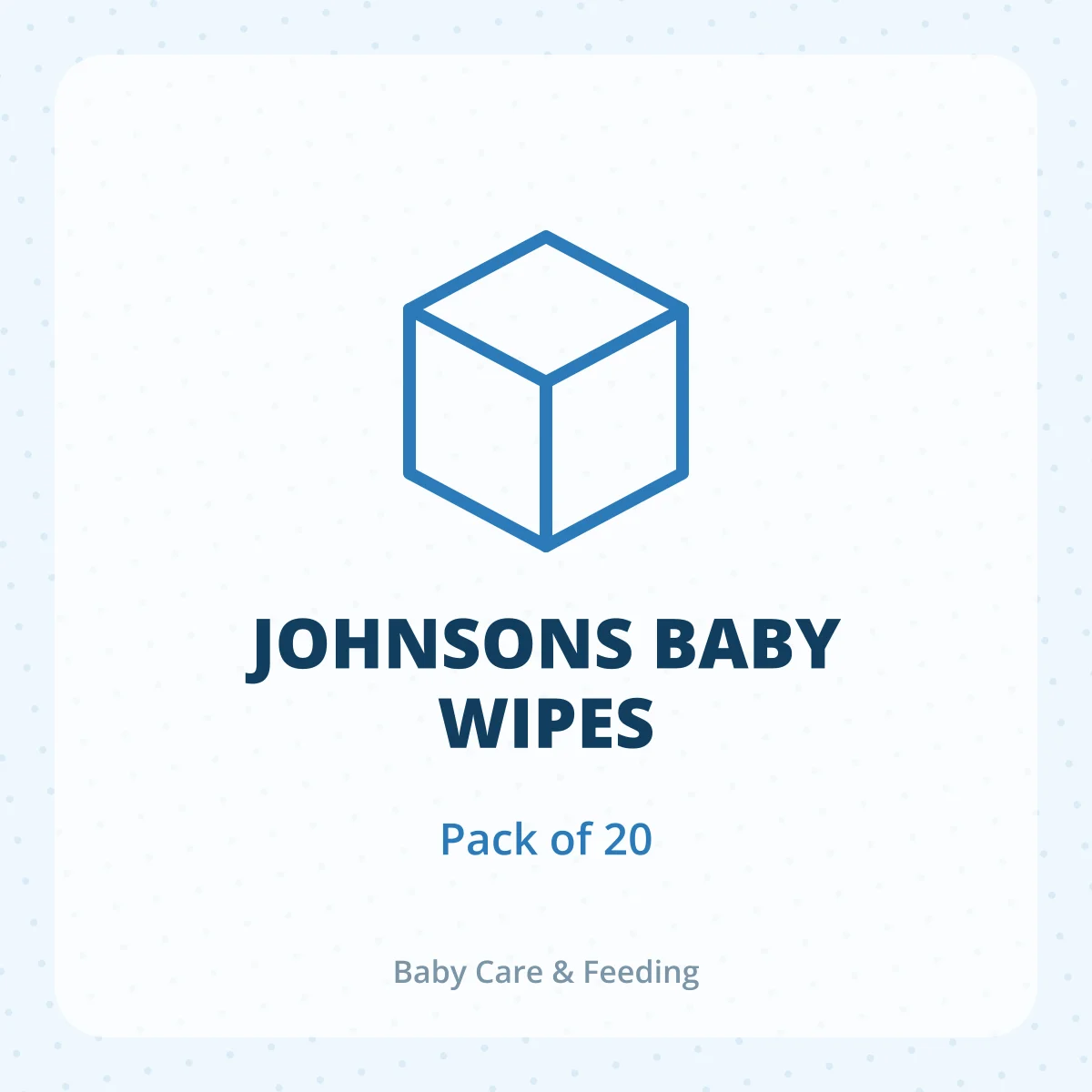 JOHNSONS BABY WIPES 1X20