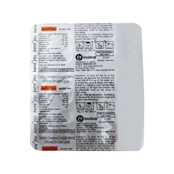 KARVOL-PLUS CAP 1X15
