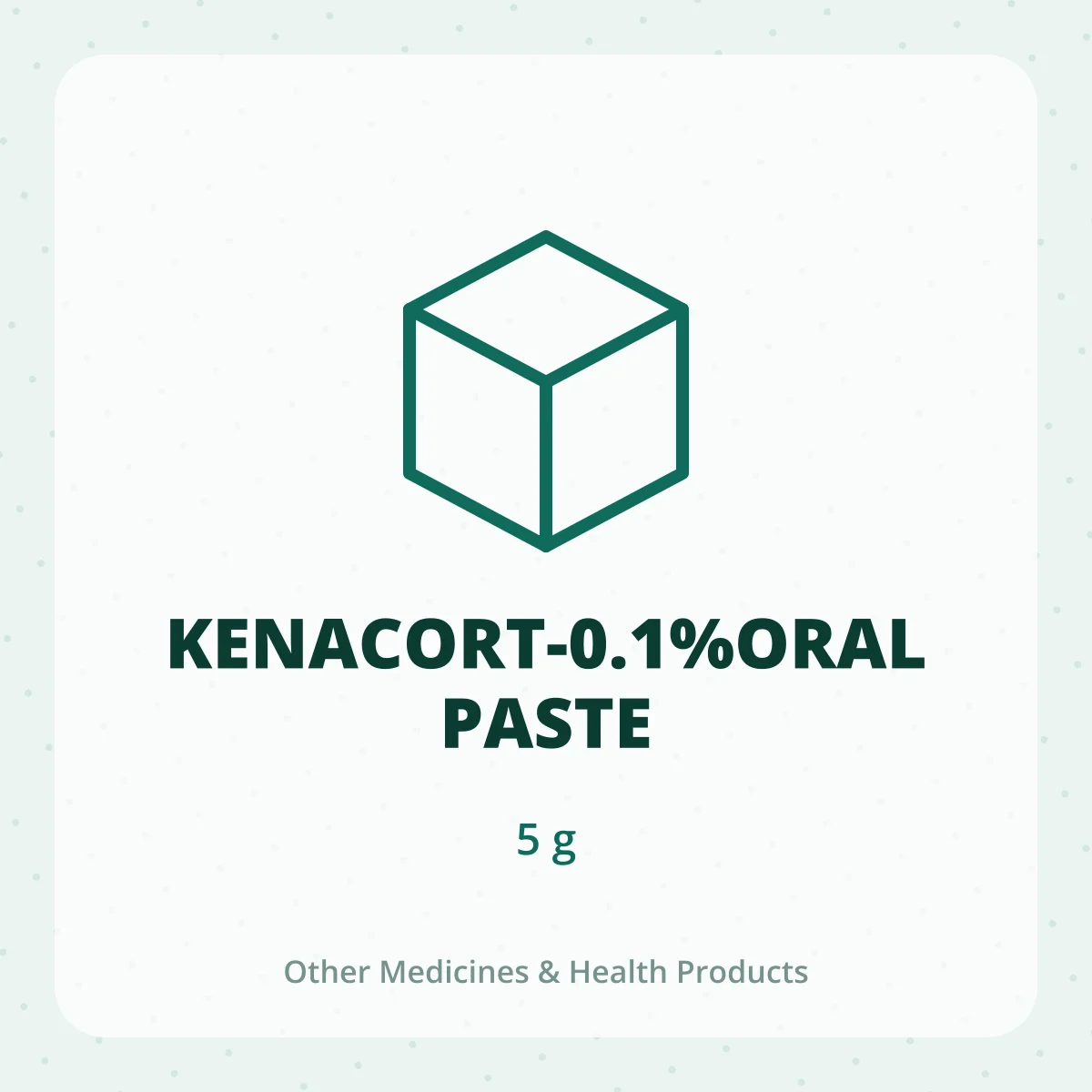 KENACORT-0.1%ORAL PASTE 1X5G