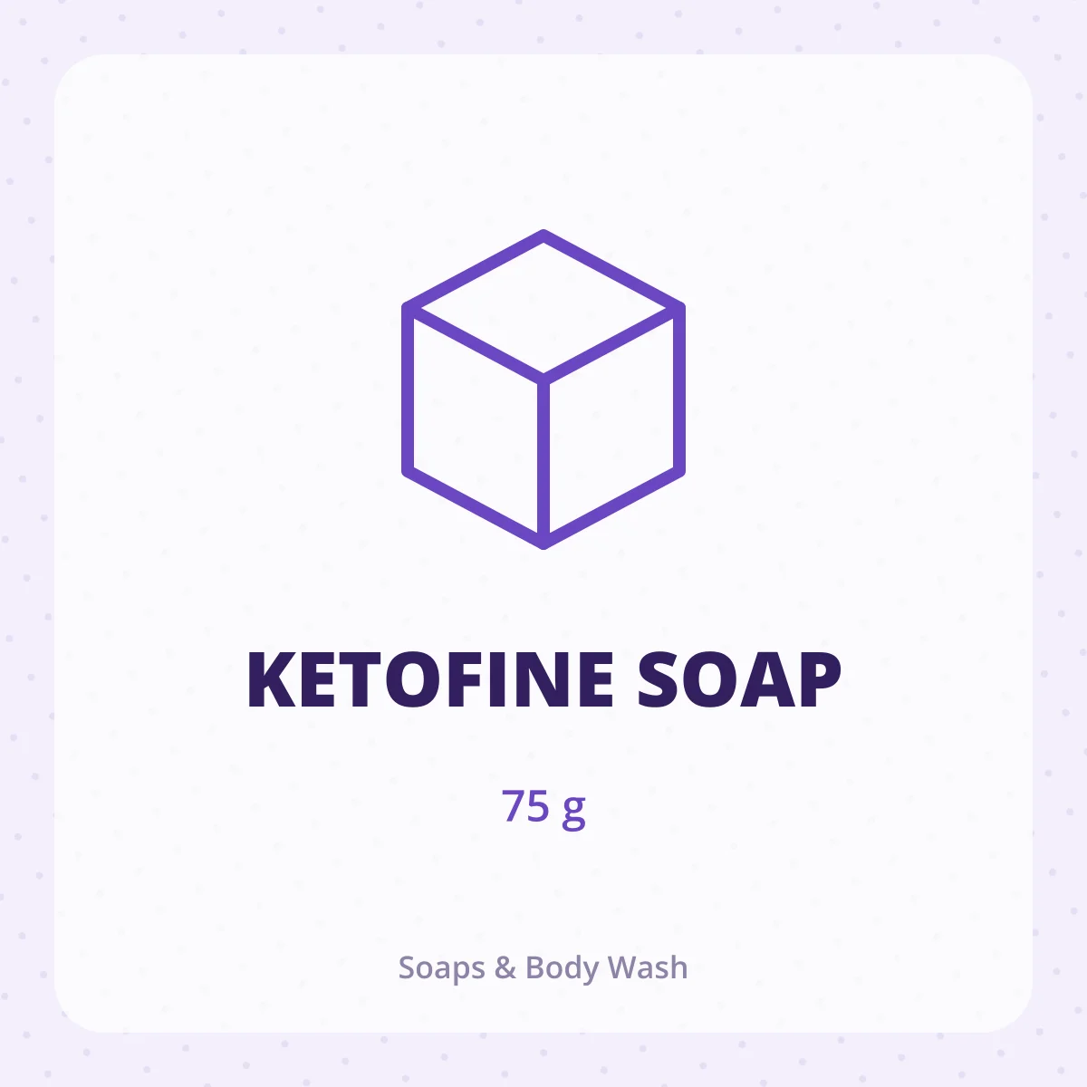 KETOFINE SOAP 1X75GM