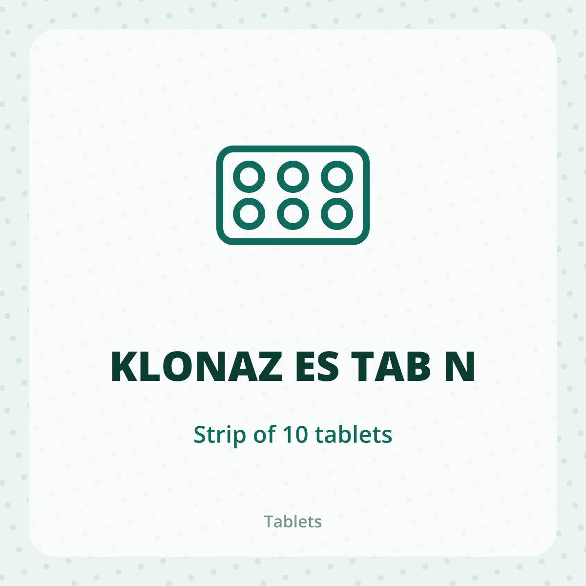KLONAZ ES TAB N 1X10