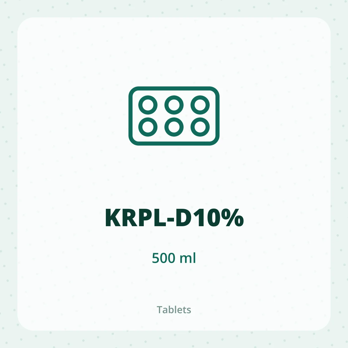KRPL-D10% 1X500ML