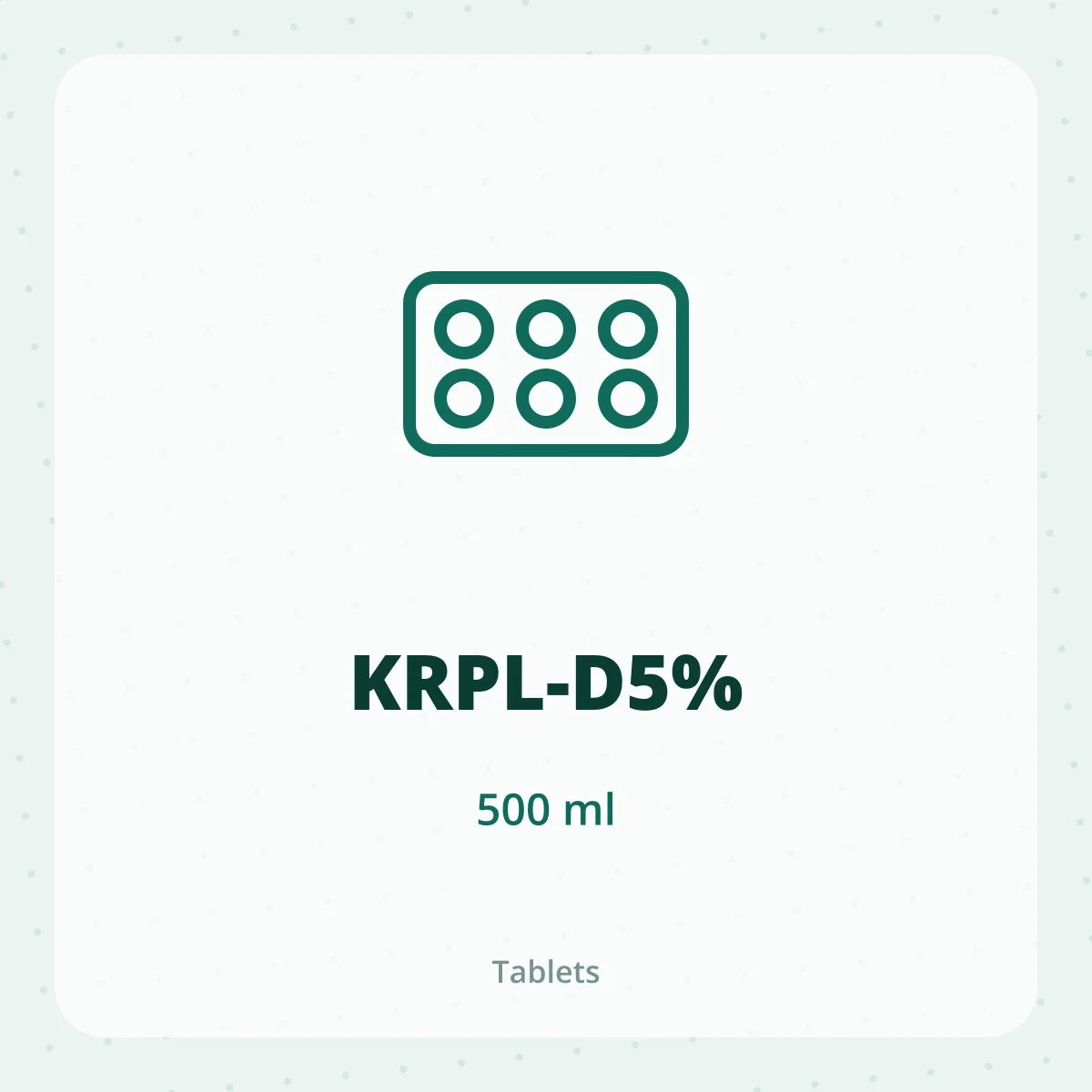 KRPL-D5% 1X500ML