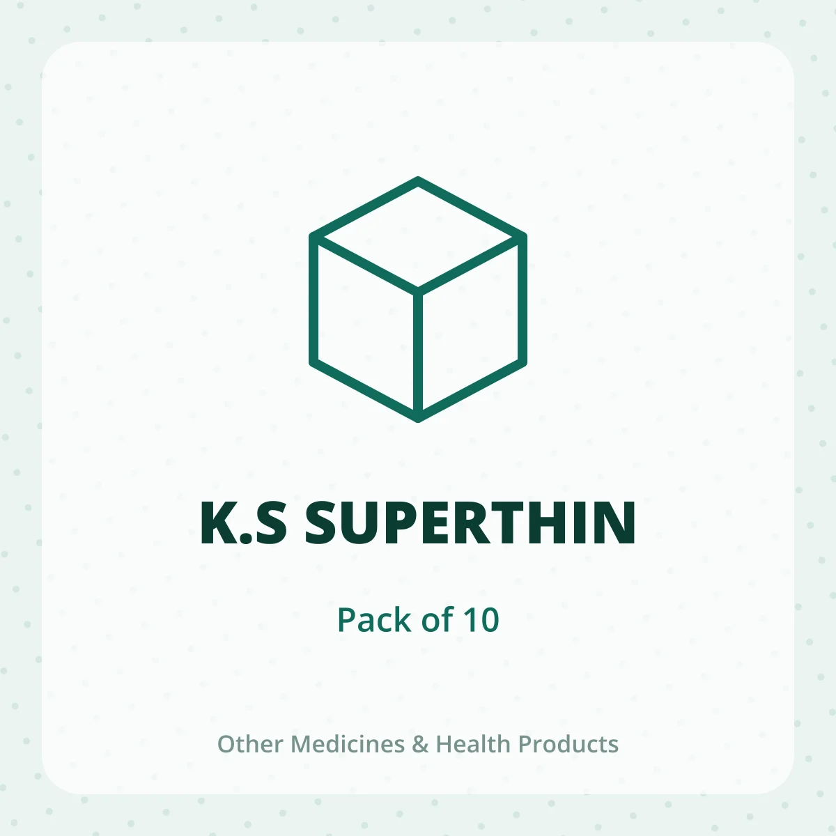 K.S SUPERTHIN 1X10