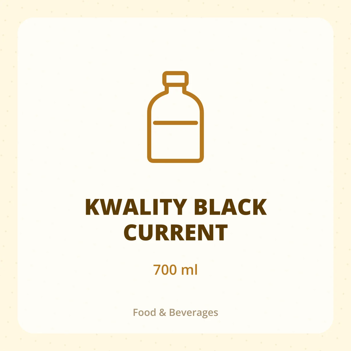 KWALITY BLACK CURRENT 1X700ML