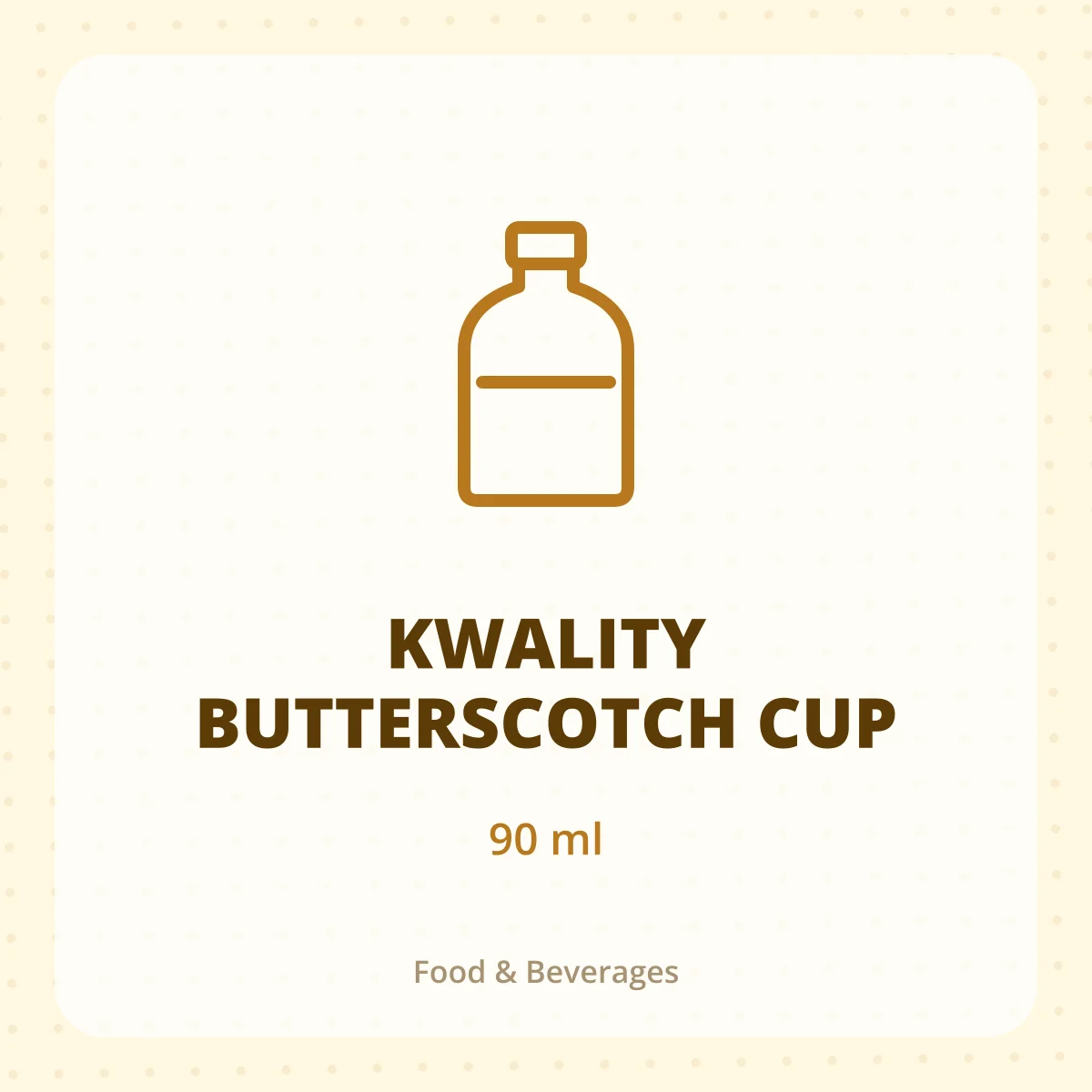 KWALITY BUTTERSCOTCH CUP 1X90ML