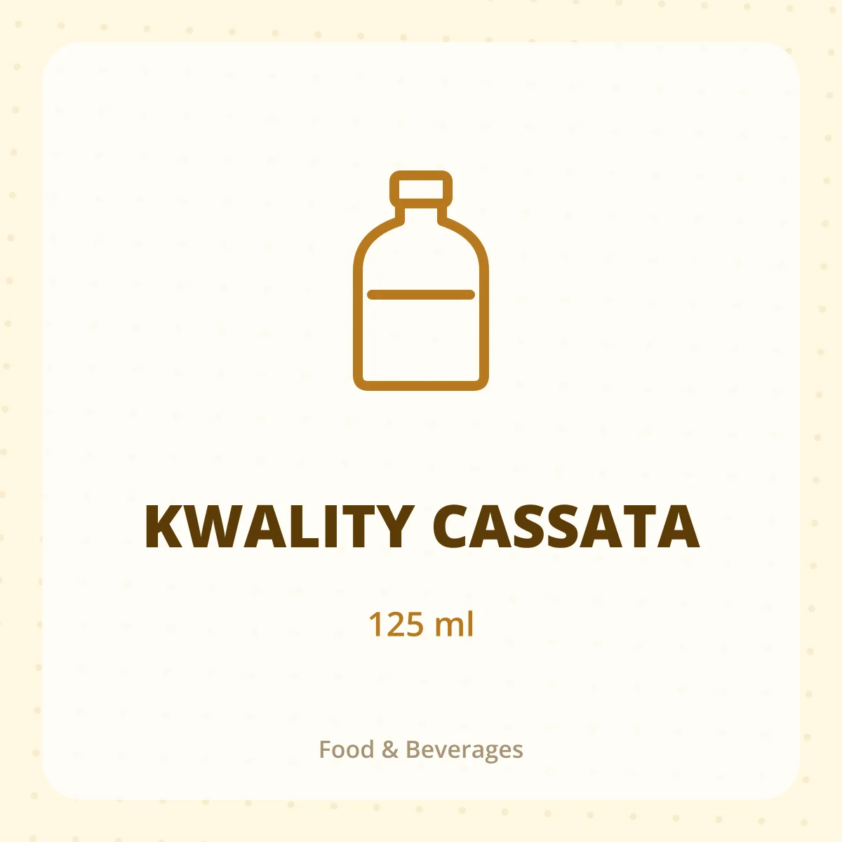 KWALITY CASSATA 1X125ML