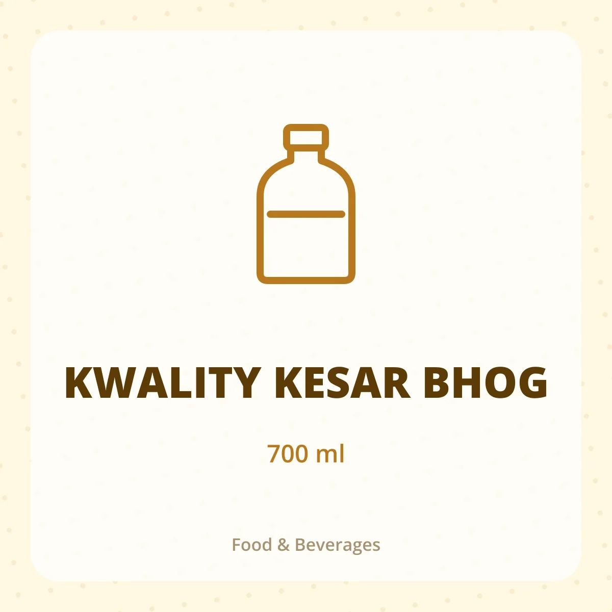 KWALITY KESAR BHOG 1*700ML
